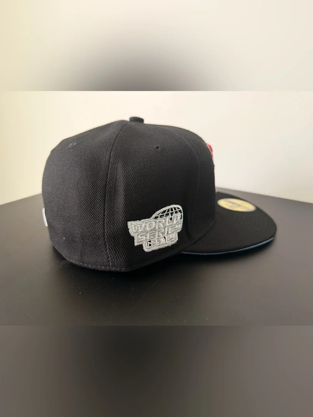 New Era Black and Red Boston 'B' Fitted Cap
